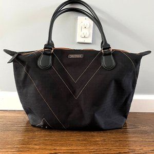 Dakine Large Zip Top Black Shoulder Tote/Overnight Bag